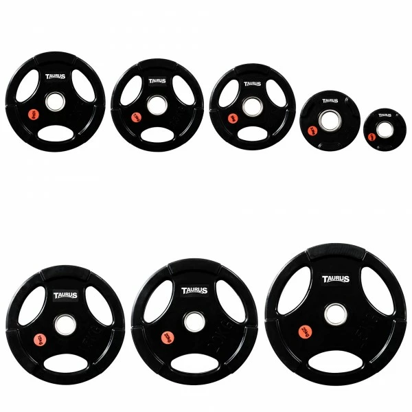 Taurus 3G Halterschijven 50 Mm Gerubberd - Fitshop 3 Taurus 3G Halterschijven 50 Mm Gerubberd - Fitshop